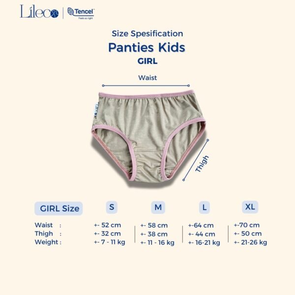 Kids Underware Girl Tencel - Image 2