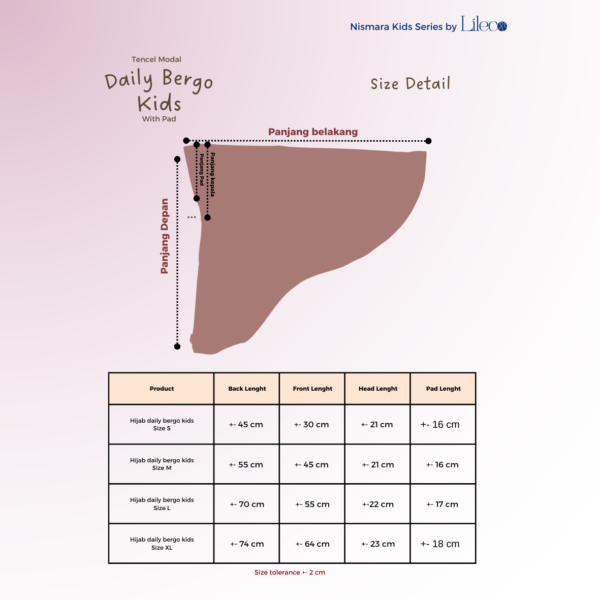 Daily Bergo Pad Kids Tencel - Image 2